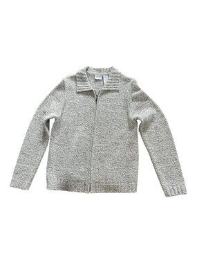Sonoma Life+Style Marled Knit Zip-Up Cardigan Sweater - Size M (501-1)